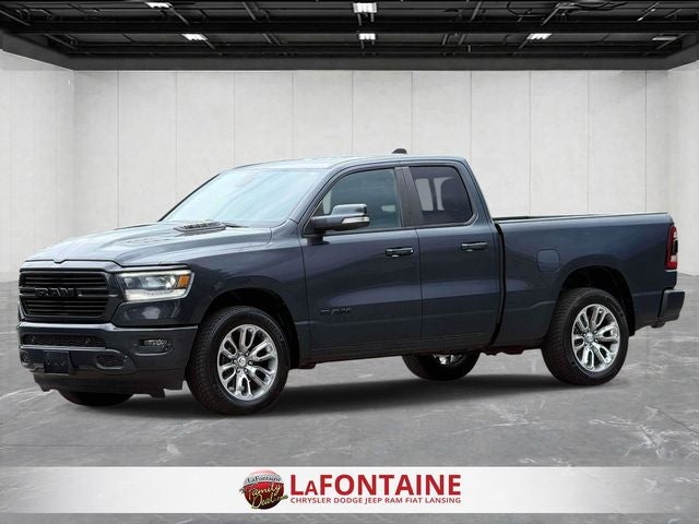 2019 RAM 1500 Rebel in Steel — front three-quarter view