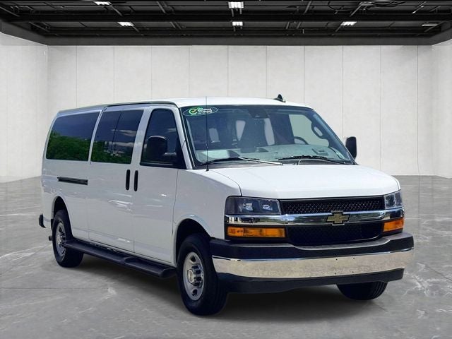 2025 Chevrolet Express Passenger — rear three-quarter view