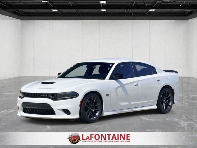 2023 Dodge Charger Scat Pack in White — front three-quarter view