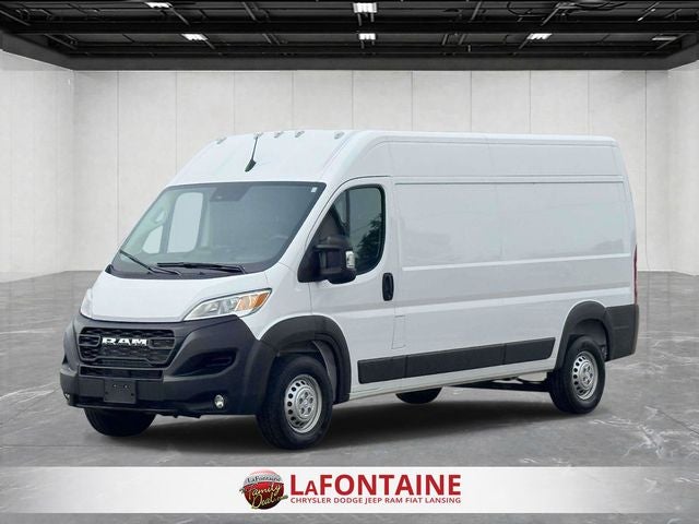2026 RAM ProMaster 2500 Cargo Van Tradesman High Roof 159' WB w/Pass Seat in Bright White Clearcoat — front three-quarter view