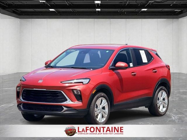 2024 Buick Encore GX Preferred AWD in Red Metallic — front three-quarter view