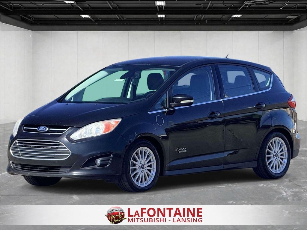 2015 Ford C-Max Energi SEL in Tuxedo Black — front three-quarter view