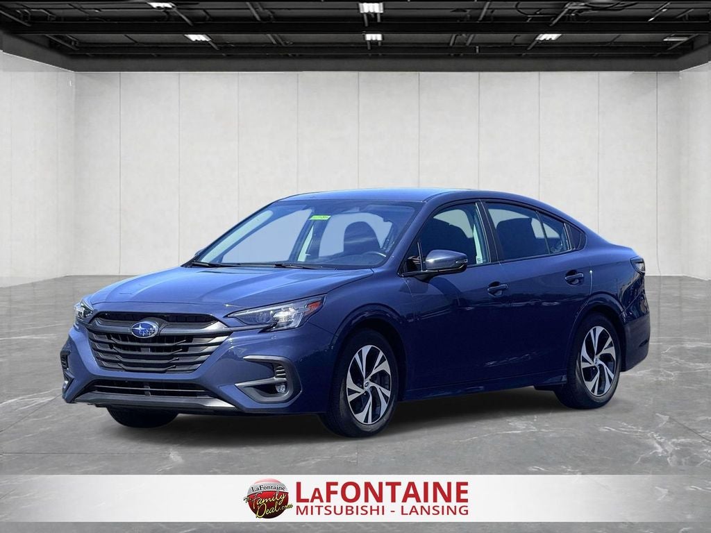2023 Subaru Legacy Premium in Cosmic Blue — front three-quarter view