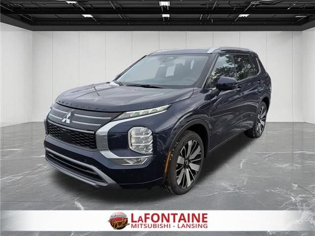 2026 Mitsubishi Outlander SEL in Cosmic Blue Metallic — front three-quarter view