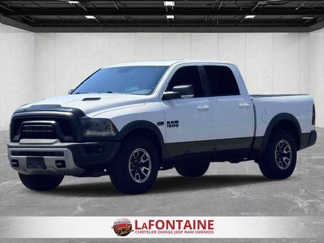 2015 RAM 1500 Rebel in Bright White — front three-quarter view