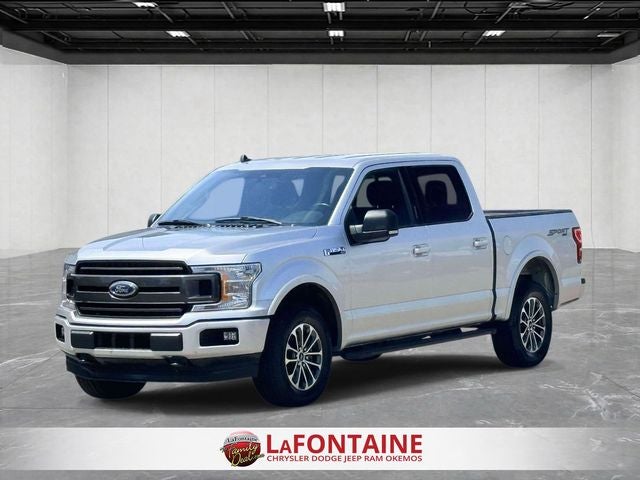 2019 Ford F-150 XLT in Ingot Silver — front three-quarter view