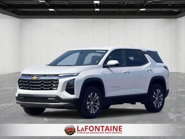 2026 Chevrolet Equinox LT in Summit White — front three-quarter view